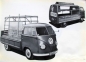 Preview: Volkswagen T1 Transporter Modellprogramm 1962 "Zweckvolle Inneneinrichtung" Automobilprospekt (9698)